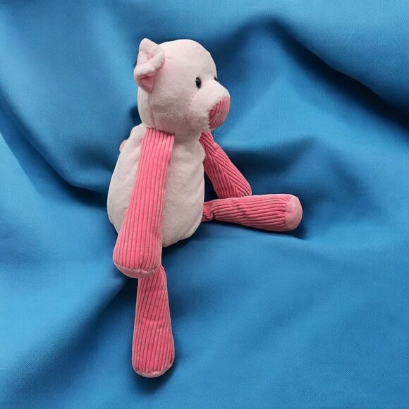 2010 Scentsy Buddy Pink Penny The Pig Empty Pouch Ribbed Corduroy Stuffed Plush - Picture 5 of 15